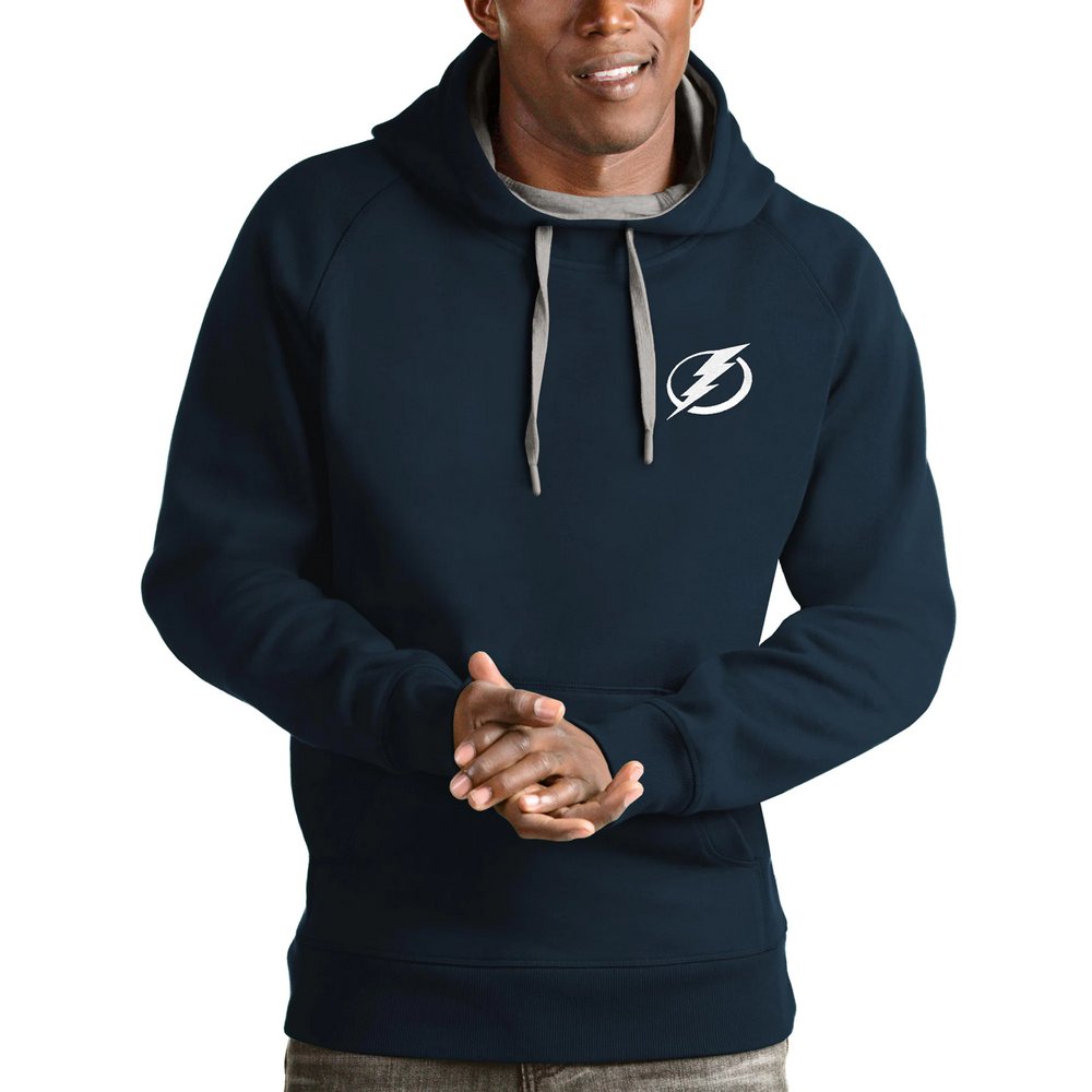 Tampa Bay Lightning Antigua Victory Pullover Hoodie - Navy