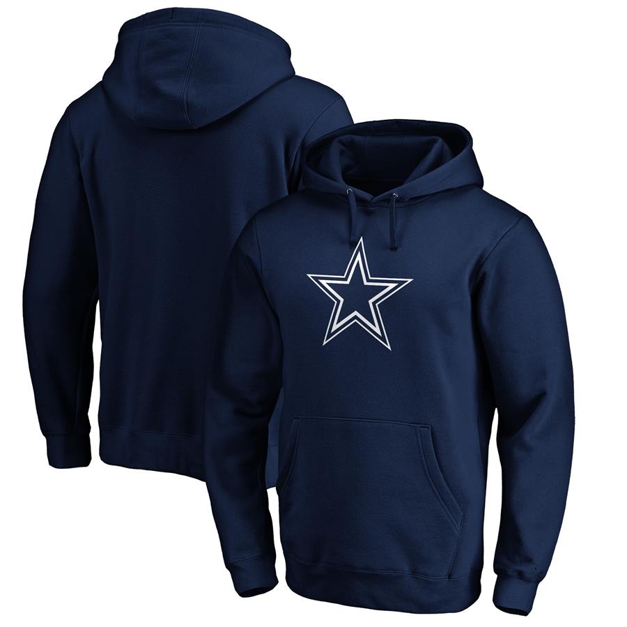 Dallas Cowboys Fanatics Branded Primary Logo Pullover Hoodie - Navy