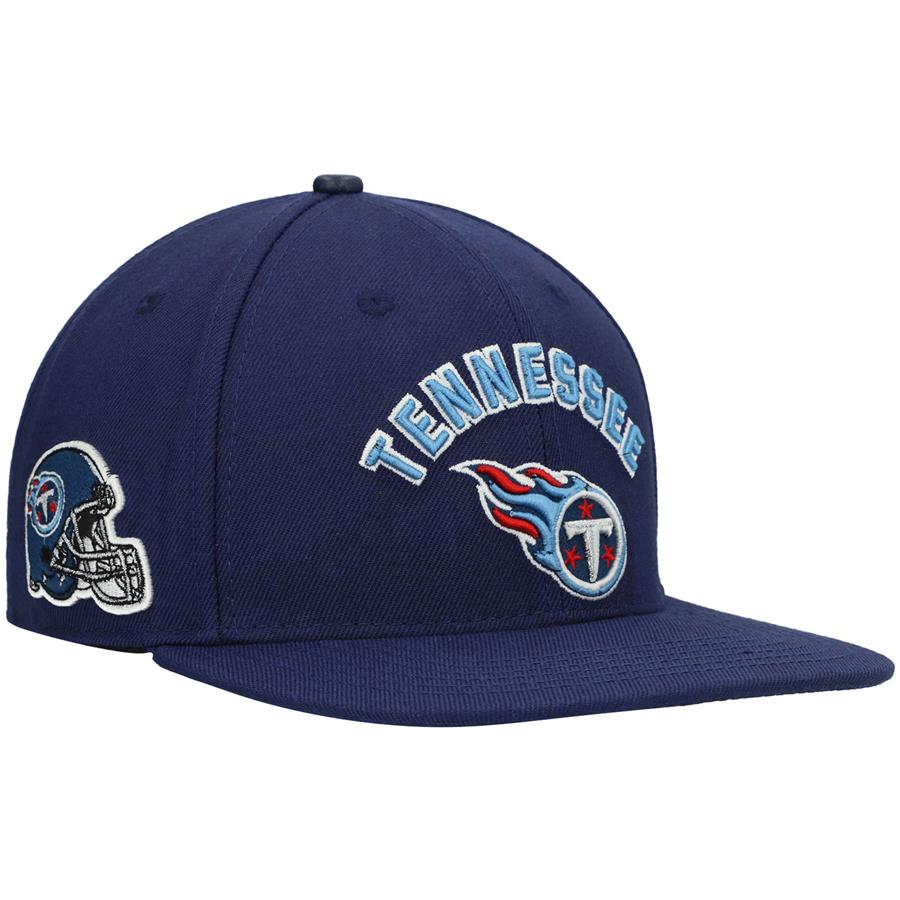 Tennessee Titans Pro Standard Stacked Snapback Hat - Navy