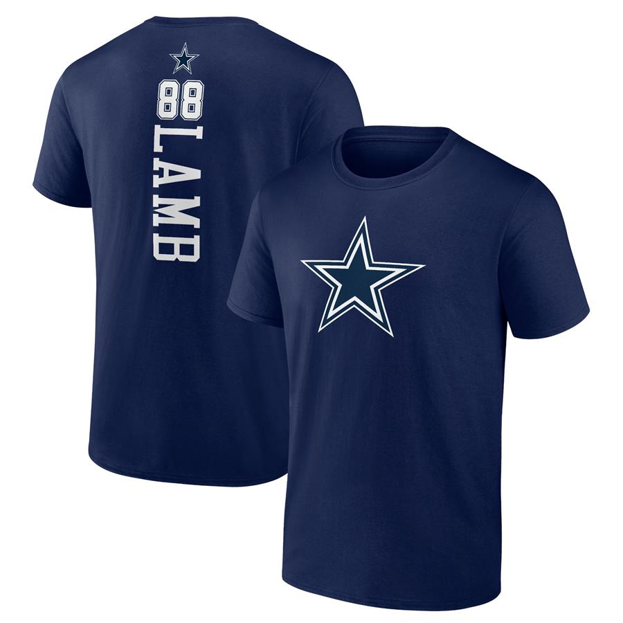 CeeDee Lamb Dallas Cowboys Fanatics Branded Playmaker T-Shirt - Navy