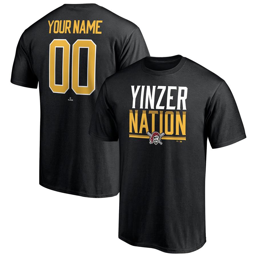 Pittsburgh Pirates Fanatics Branded Hometown Legend Personalized Name & Number T-Shirt - Black