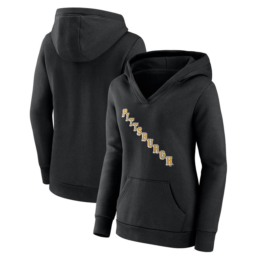 Pittsburgh Penguins Fanatics Branded Women's Alternate Logo Pullover Hoodie - Black