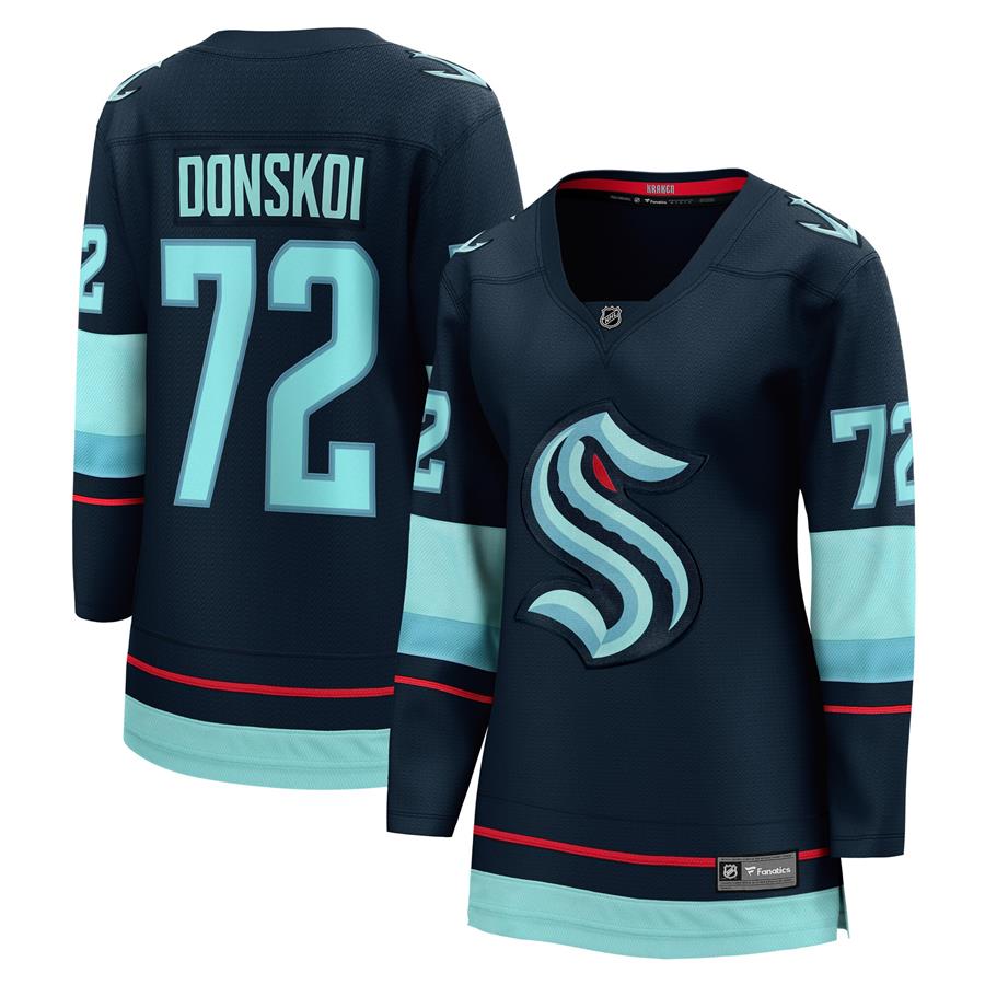 Joonas Donskoi Seattle Kraken Fanatics Branded Women's Home Breakaway Player Jersey - Deep Sea Blue