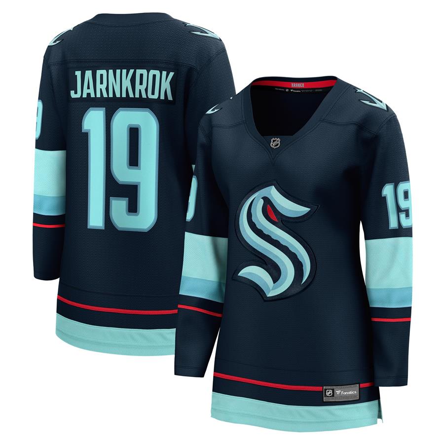 Calle Jarnkrok Seattle Kraken Fanatics Branded Women's Home Breakaway Player Jersey - Deep Sea Blue