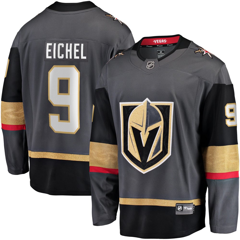 Jack Eichel Vegas Golden Knights Fanatics Branded Home Breakaway Player Jersey - Gray