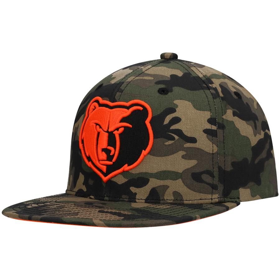 Memphis Grizzlies Mitchell & Ness Neon Pop Snapback Hat - Camo