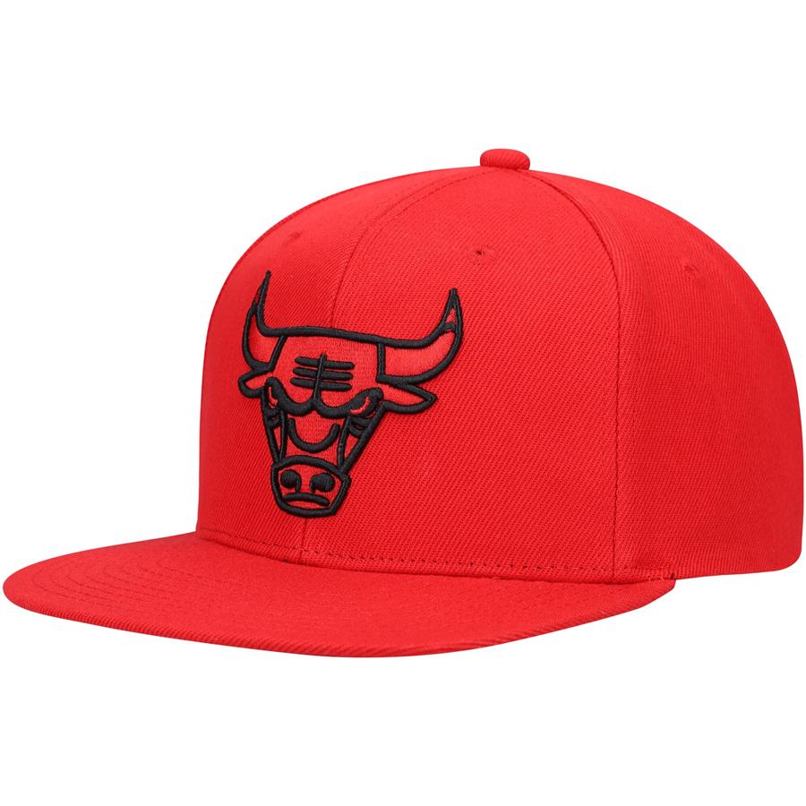 Chicago Bulls Mitchell & Ness Two Tonal Snapback Hat - Red
