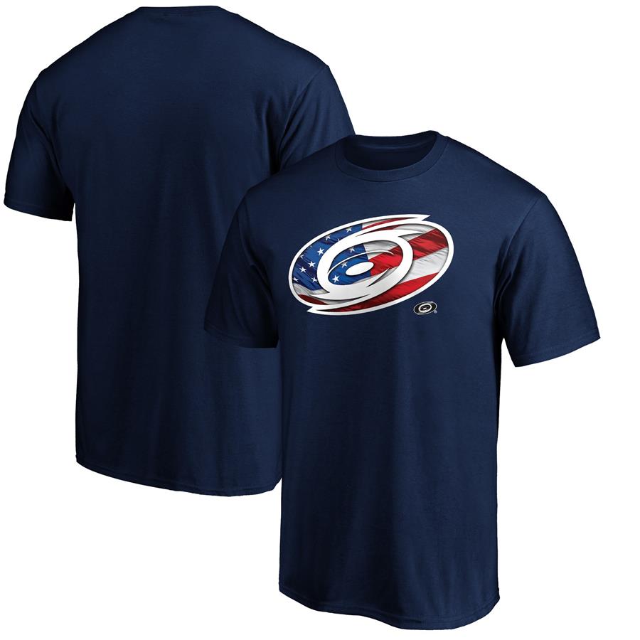 Carolina Hurricanes Fanatics Branded Banner Wave Premium T-Shirt - Navy