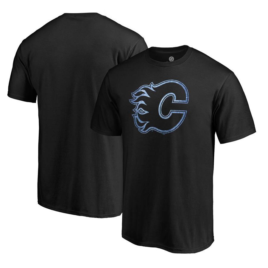 Calgary Flames Fanatics Branded Pond Hockey Premium T-Shirt - Black