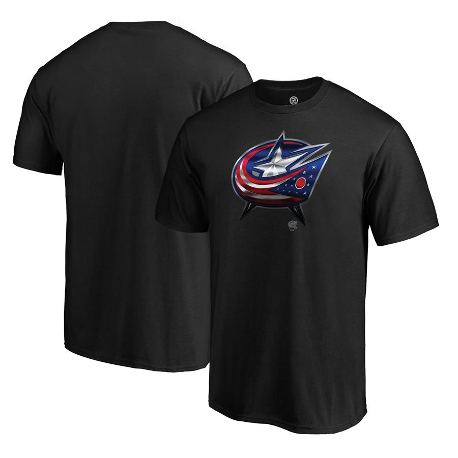 Columbus Blue Jackets Fanatics Branded Midnight Mascot Premium T-Shirt - Black