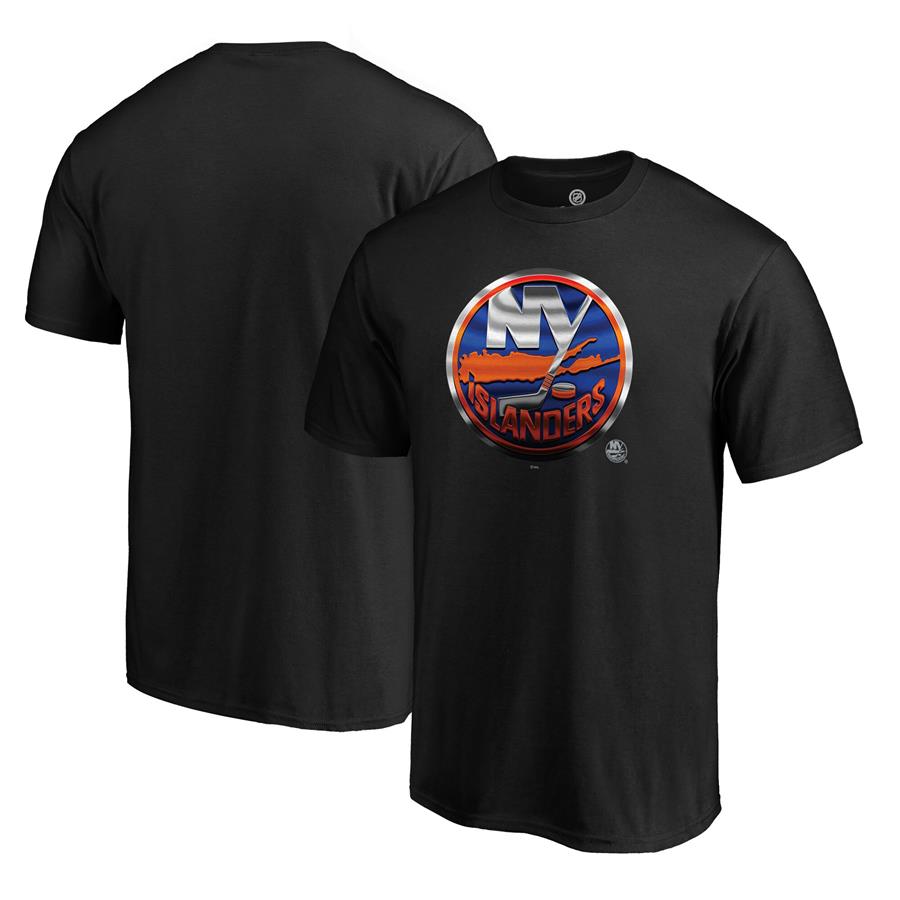 New York Islanders Fanatics Branded Midnight Mascot Premium T-Shirt - Black