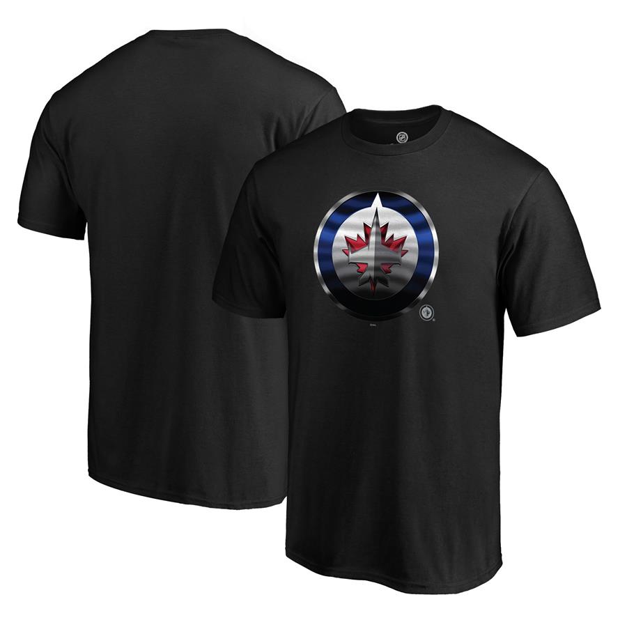 Winnipeg Jets Fanatics Branded Midnight Mascot Premium T-Shirt - Black