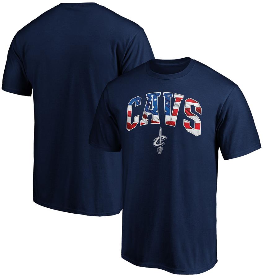 Cleveland Cavaliers Fanatics Branded Banner Wave Premium T-Shirt - Navy