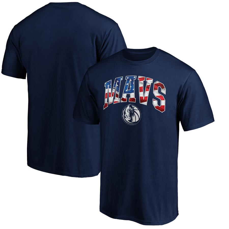 Dallas Mavericks Fanatics Branded Banner Wave Premium T-Shirt - Navy