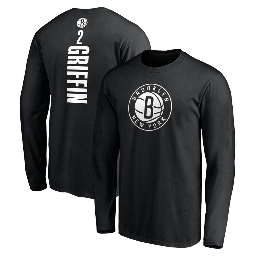 Blake Griffin Brooklyn Nets Fanatics Branded Playmaker Name & Number Long Sleeve T-Shirt - Black