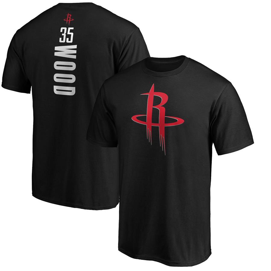 Christian Wood Houston Rockets Fanatics Branded Playmaker Name & Number T-Shirt - Black