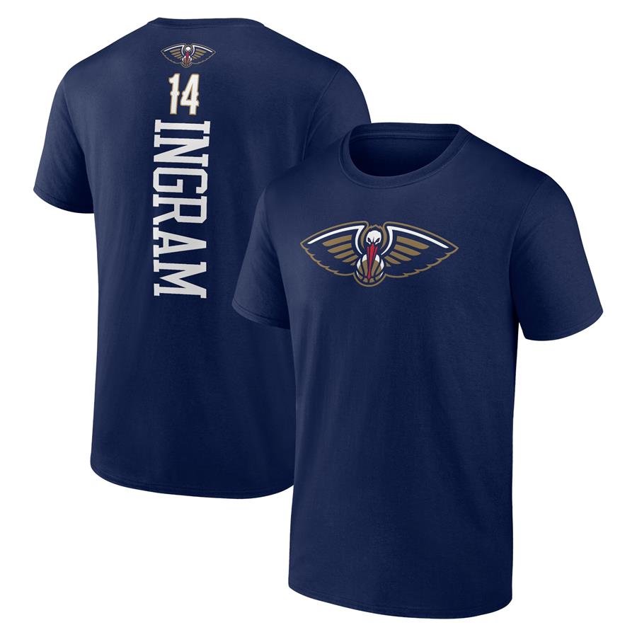 Brandon Ingram New Orleans Pelicans Fanatics Branded Playmaker Name & Number T-Shirt - Navy