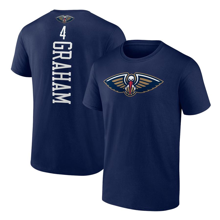 Devonte' Graham New Orleans Pelicans Fanatics Branded Playmaker Name & Number T-Shirt - Navy