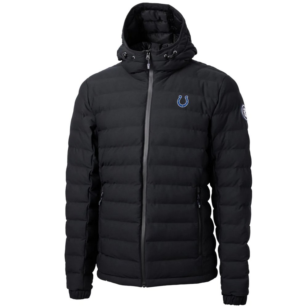 Indianapolis Colts Cutter & Buck Mission Ridge Repreve Full-Zip Puffer Jacket - Black