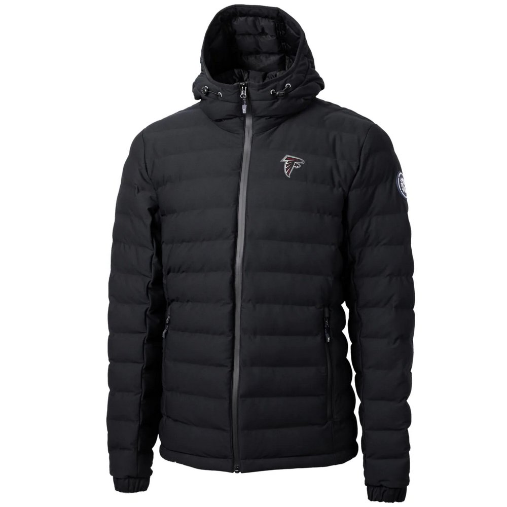 Atlanta Falcons Cutter & Buck Mission Ridge Repreve Full-Zip Puffer Jacket - Black