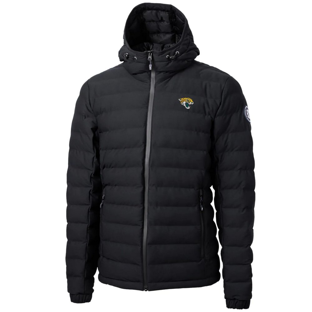 Jacksonville Jaguars Cutter & Buck Mission Ridge Repreve Full-Zip Puffer Jacket - Black