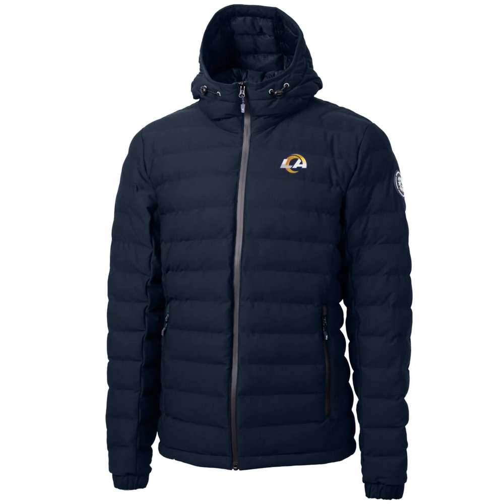 Los Angeles Rams Cutter & Buck Mission Ridge Repreve Full-Zip Puffer Jacket - Navy