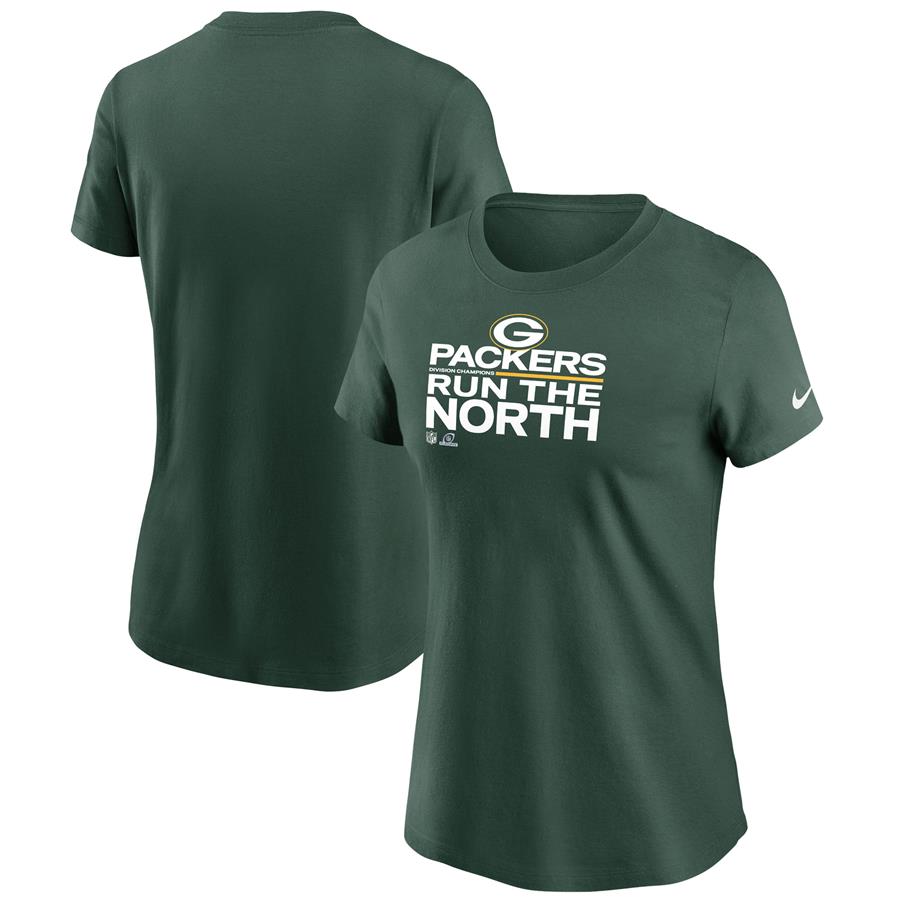 Green Bay Packers Nike Women's 2021 NFC North Division Champions Trophy Collection T-Shirt - Green
