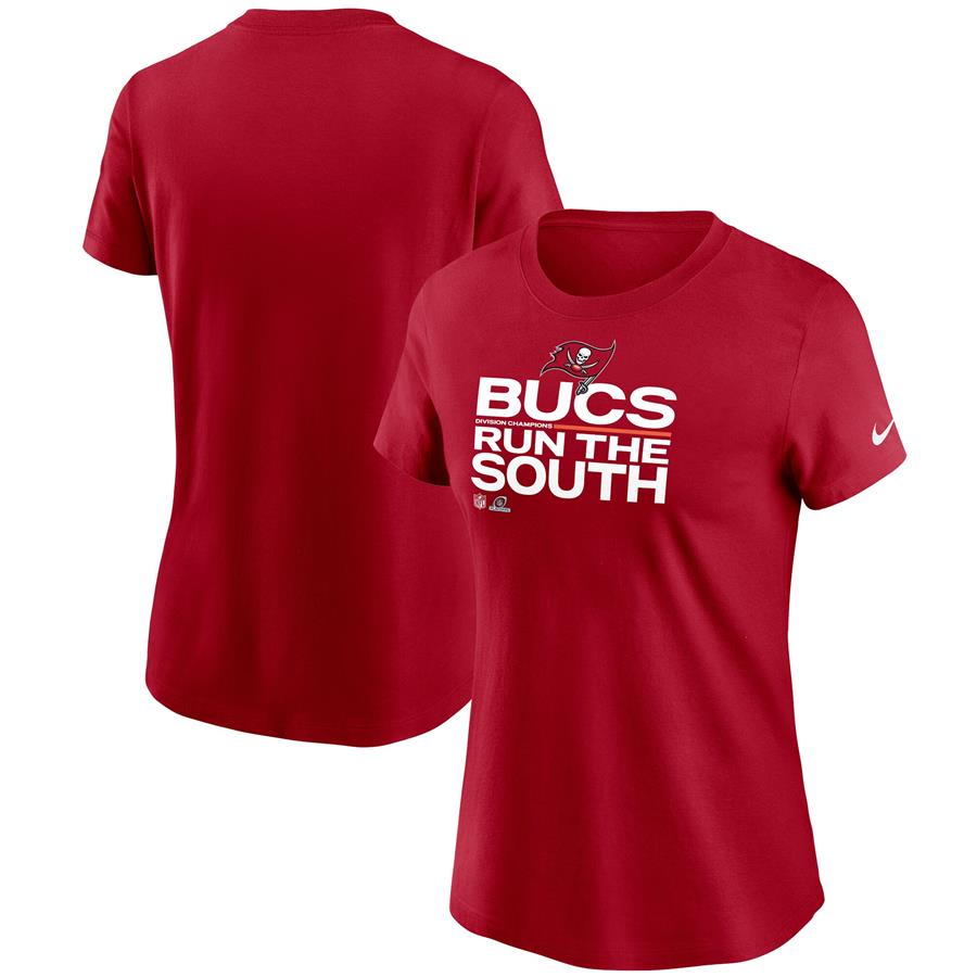 Tampa Bay Buccaneers Nike Women's 2021 NFC South Division Champions Trophy Collection T-Shirt - Red