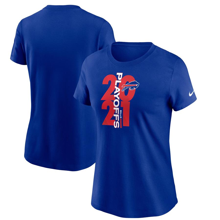 Buffalo Bills Nike Women's 2021 NFL Playoffs Bound T-Shirt - Royal