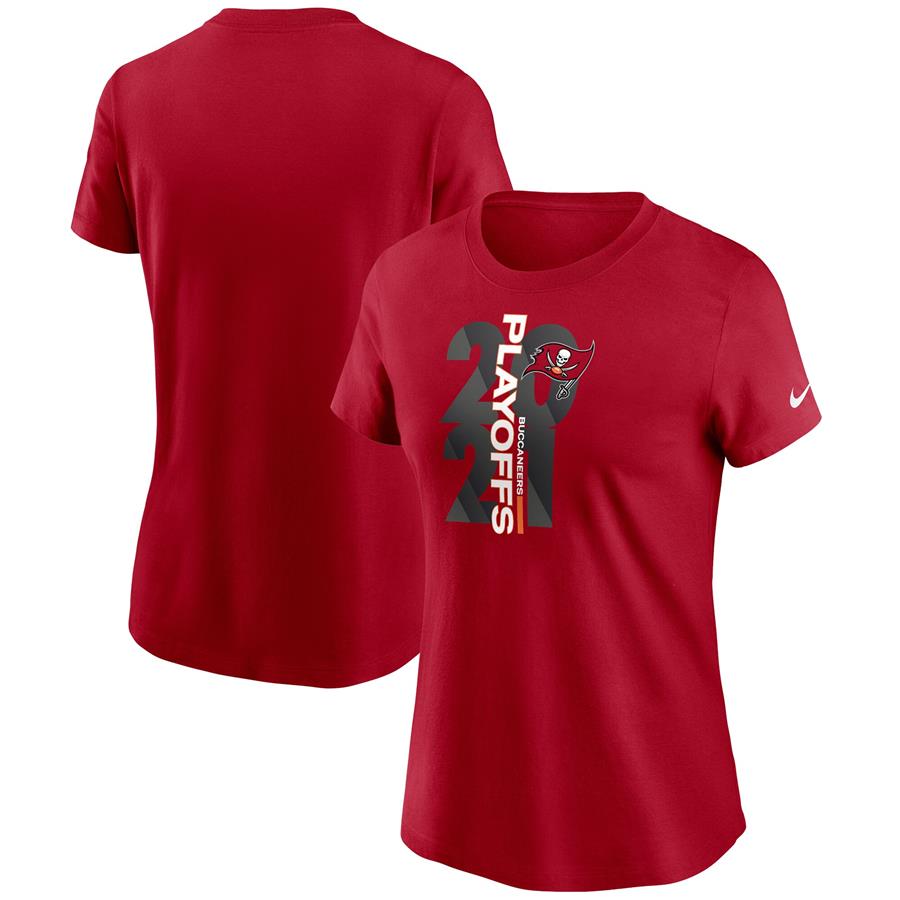 Tampa Bay Buccaneers Nike Women's 2021 NFL Playoffs Bound T-Shirt - Red