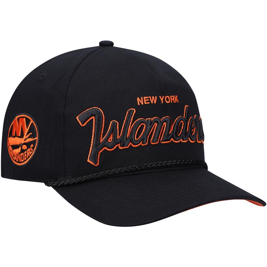 New York Islanders '47 Crosstown Script Hitch Snapback Hat - Black