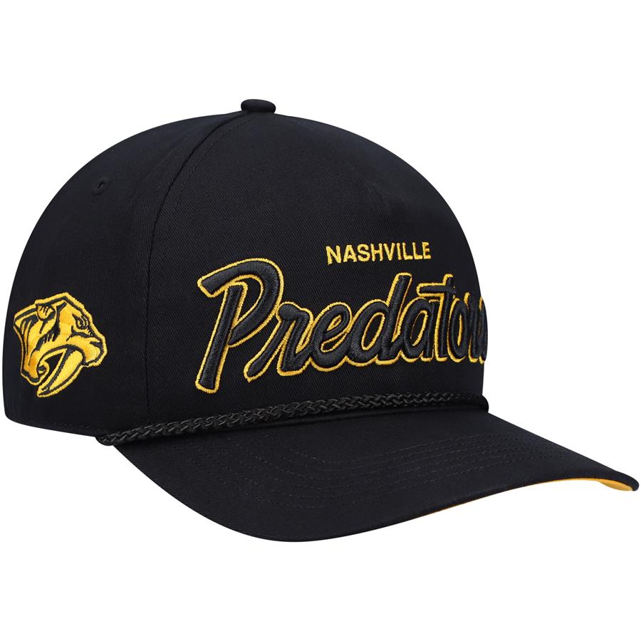 Nashville Predators '47 Crosstown Script Hitch Snapback Hat - Black