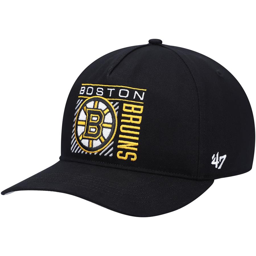 Boston Bruins '47 Reflex Hitch Snapback Hat - Black
