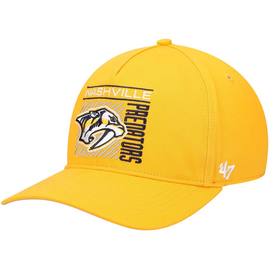 Nashville Predators '47 Reflex Hitch Snapback Hat - Gold