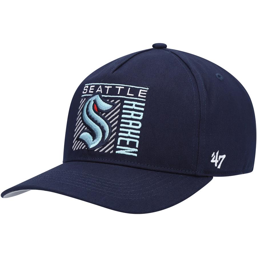 Seattle Kraken '47 Reflex Hitch Snapback Hat - Deep Sea Blue