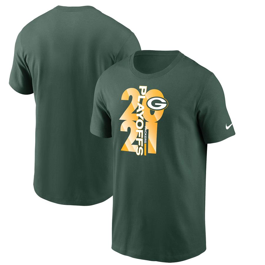 Green Bay Packers Nike 2021 NFL Playoffs Bound T-Shirt - Green