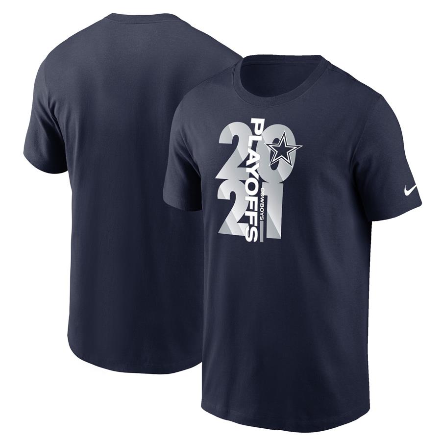 Футболка Dallas Cowboys Nike 2021 NFL Playoffs Bound (тёмно-синий)