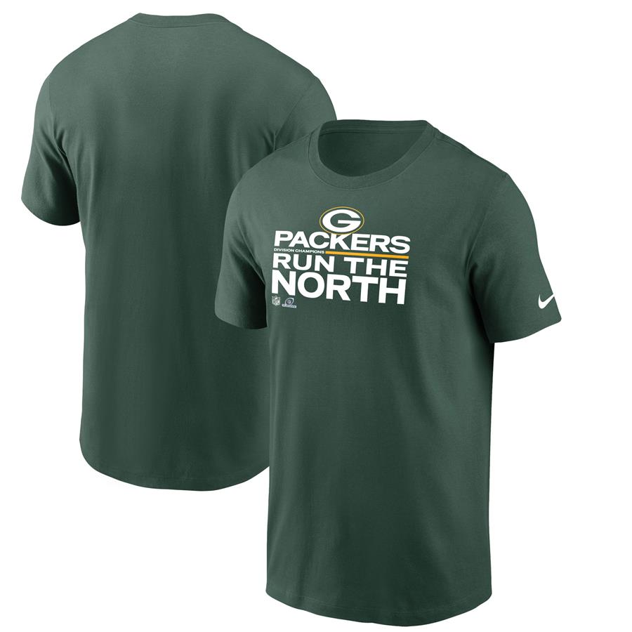 Green Bay Packers Nike 2021 NFC North Division Champions Trophy Collection T-Shirt - Green