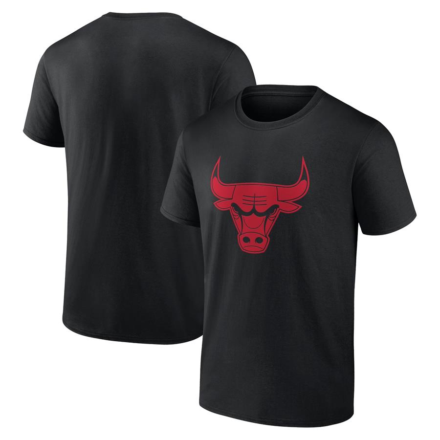 Chicago Bulls Fanatics Branded Taylor Team Logo T-Shirt - Black