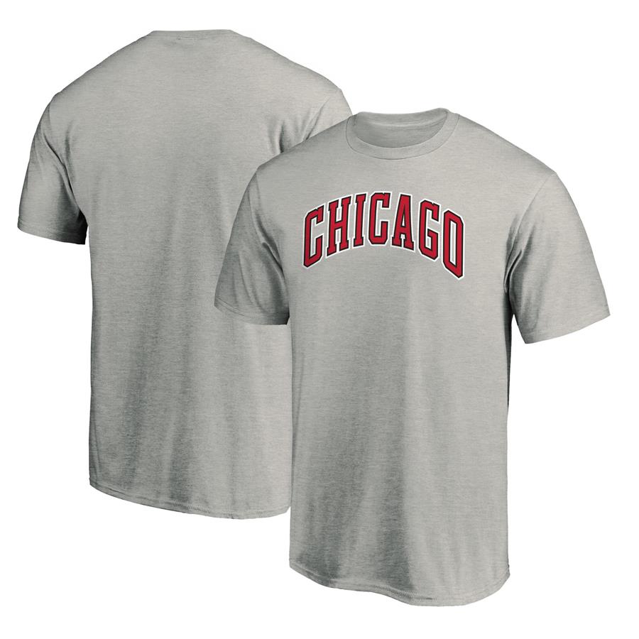 Chicago Bulls Fanatics Branded Alternate Logo T-Shirt - Heathered Gray