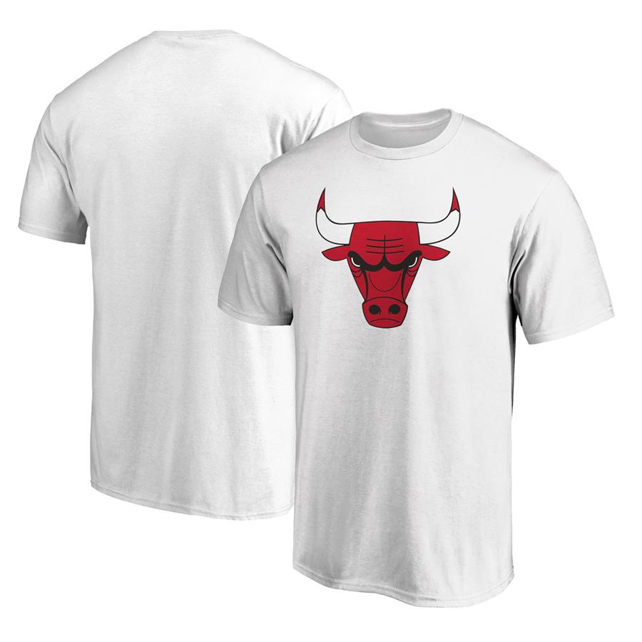 Chicago Bulls Fanatics Branded Primary Mascot Logo T-Shirt - White