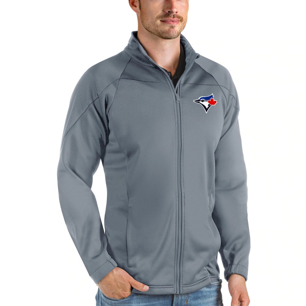 Toronto Blue Jays Antigua Links Full-Zip Golf Jacket - Gray