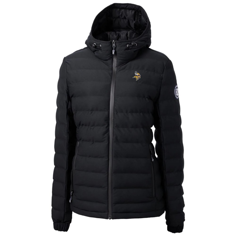 Minnesota Vikings Cutter & Buck Women's Mission Ridge Repreve Full-Zip Puffer Jacket - Black