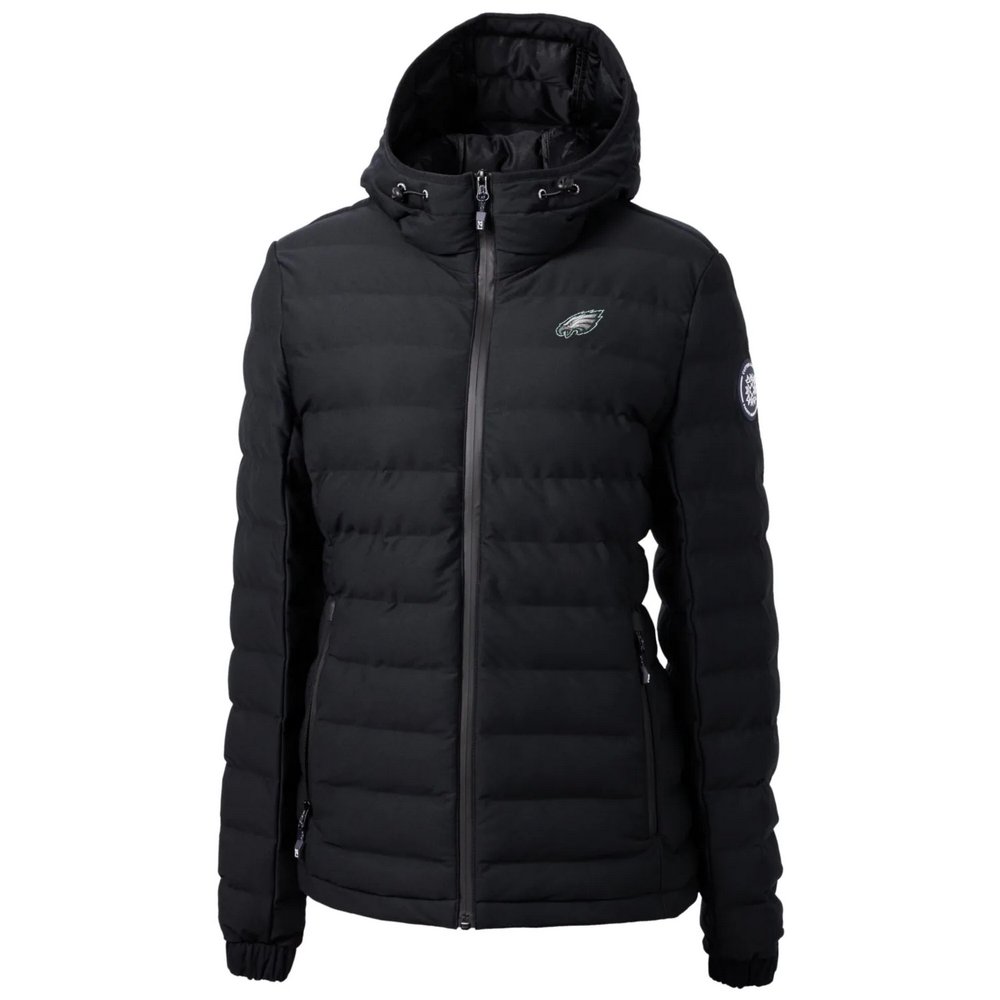 Philadelphia Eagles Cutter & Buck Women's Mission Ridge Repreve Full-Zip Puffer Jacket - Black