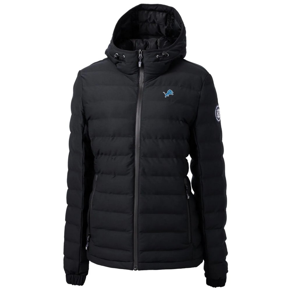 Женский пуховик Detroit Lions Cutter & Buck Mission Ridge Repreve Full-Zip (чёрный)