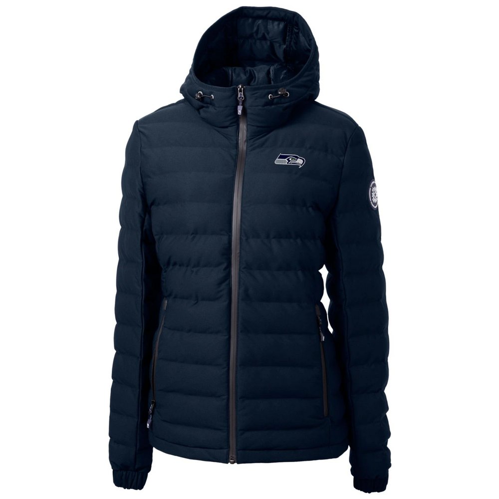 Женский пуховик Seattle Seahawks Cutter & Buck Mission Ridge Repreve Full-Zip (тёмно-синий)