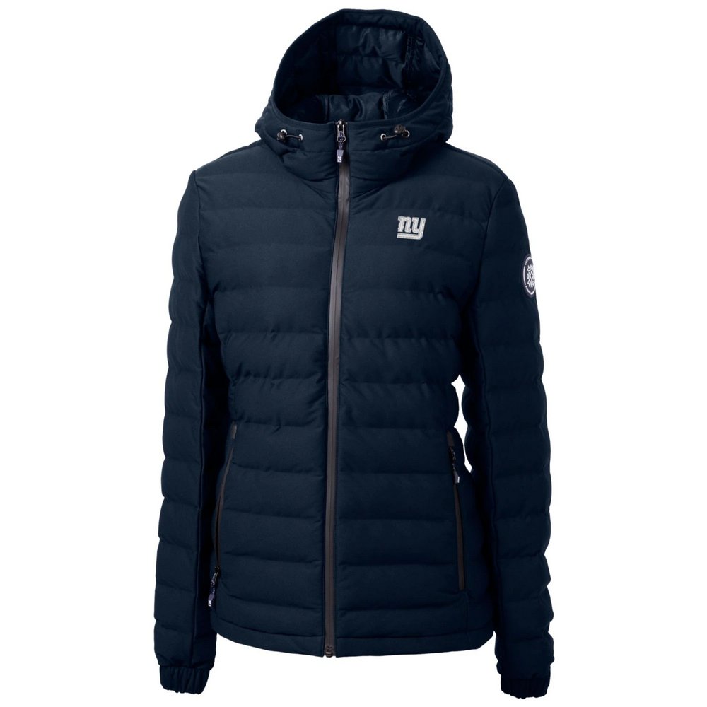 Женский пуховик New York Giants Cutter & Buck Mission Ridge Repreve Full-Zip (тёмно-синий)