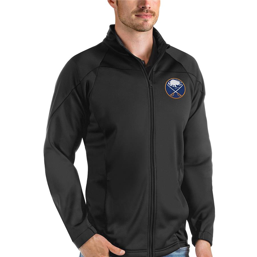 Buffalo Sabres Antigua Links Full-Zip Golf Jacket - Black