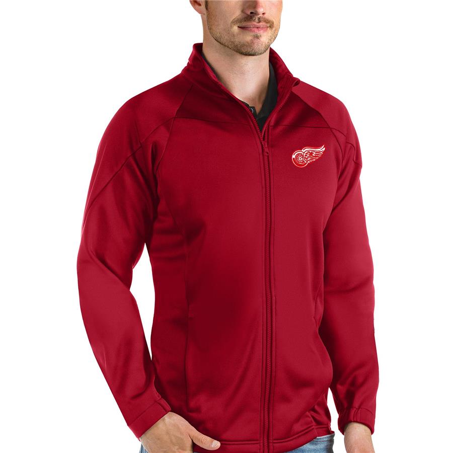 Detroit Red Wings Antigua Links Full-Zip Golf Jacket - Red