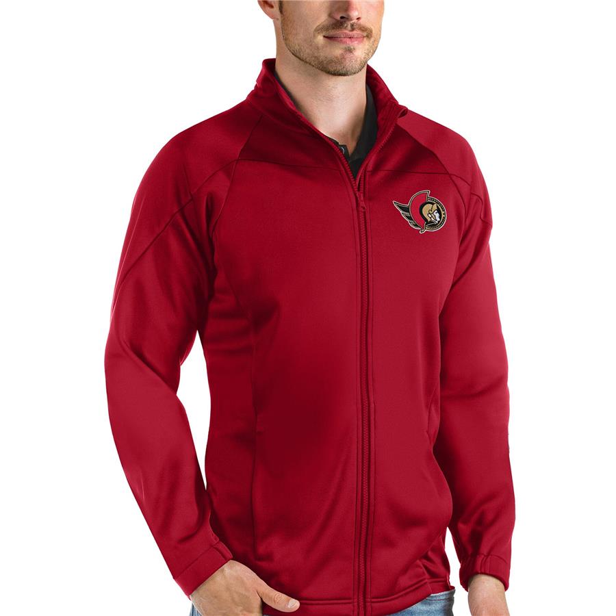 Ottawa Senators Antigua Links Full-Zip Golf Jacket - Red